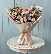 Букет цветов из:  Розы и Лизиантусы #REPLACE_PRED# Котельниче