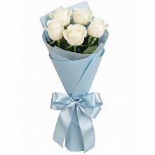 Букет 5 Белых роз Проуд в Котельниче
