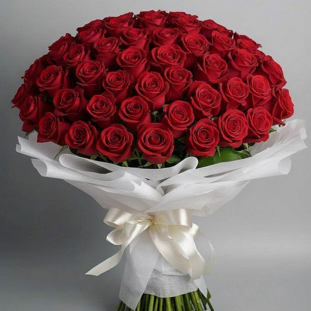 Букет 101 Красная роза Блэк Мэджик в Котельниче