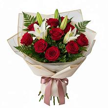 Букет цветов из:  Лилии и Розы в Котельниче
