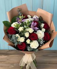 Букет цветов из:  Розы и Альстромерии в Котельниче