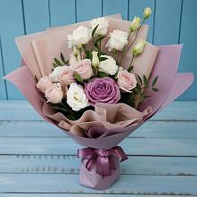 Букет цветов из:  Розы и Лизиантусы в Котельниче