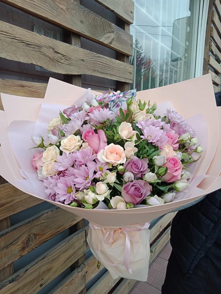 Букет цветов из: Розы и Хризантемы в Котельниче