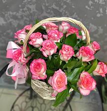 Цветочная композиция из Розы в корзине в Котельниче