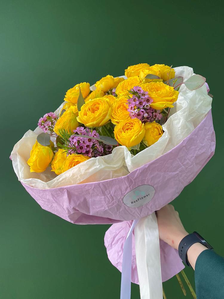Кустовые желтые розы в Котельниче Букет Кустовые желтые розы в Котельниче