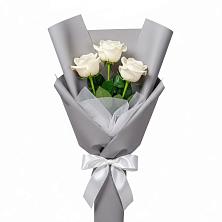 Букет 3 белые розы в Котельниче