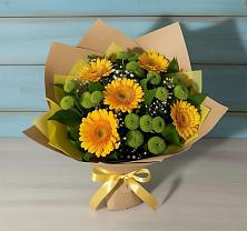 Букет цветов из:  Герберы и Хризантемы в Котельниче