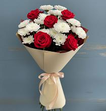 Букет цветов из:  Розы и Хризантемы в Котельниче