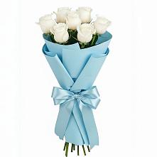 Букет 7 белых роз Проуд в Котельниче