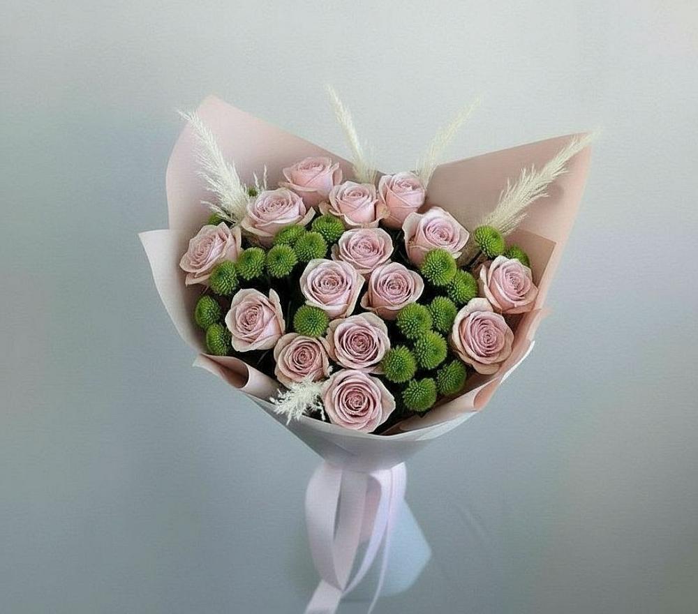 Букет цветов из: Розы и Хризантемы в Котельниче