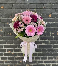 Букет цветов из:  Герберы и Хризантемы в Котельниче