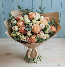 Букет цветов из:  Альстромерии и Розы в Котельниче